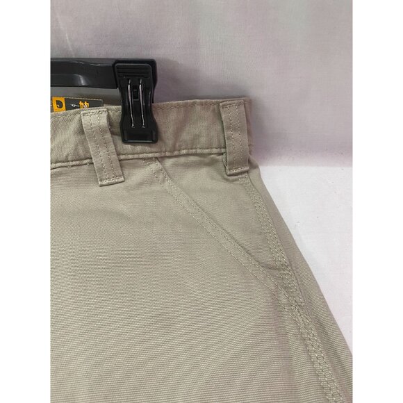 NWT Carhartt Men's Rugged Flex Work Shorts Tan Size 44 With Cell Phone Pocket - Picture 6 of 11